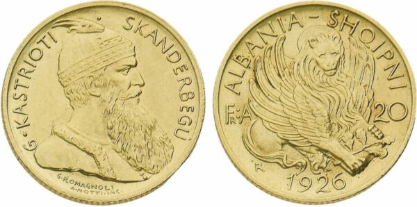 20 Franga Ari 1926 Ms 65