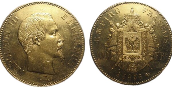 100 Francis 1856 gold
