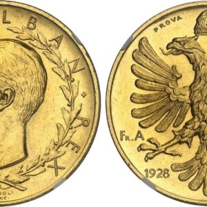 ALBANIA  Zogu I, 1928-1939. 100 Franga Ari